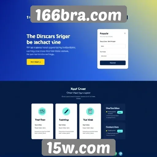 Explorando a interface do usuário do site 166bra.com